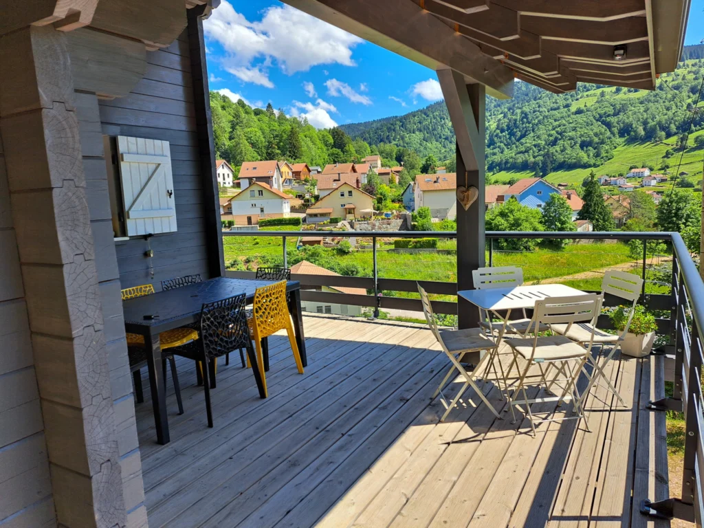 Vue sur la terrase - La bresse